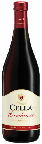 Cella Red Lambrusco Soft Red Wine Perspective: front