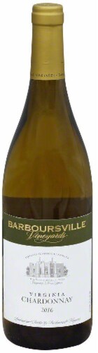 Barboursvillle Vineyards Virginia Chardonnay Perspective: front