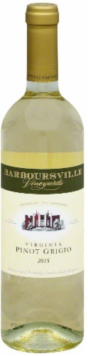 Barboursville Vineyards Virginia Pinot Grigio Perspective: front
