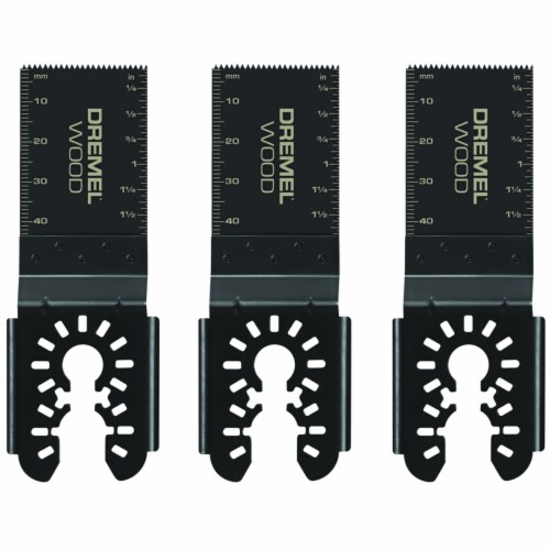 Dremel 1-5/8 in. Carbon Steel Universal Wood Flush Cut Blade 3 pk - Total Qty: 1 Perspective: front