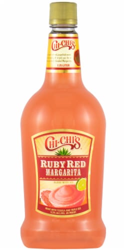 Chi-Chi's Ruby Red Margarita Ready to Drink Cocktail Single Bottle Perspective: front