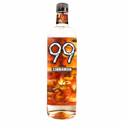 99® Brand Cinnamon Liqueur Perspective: front
