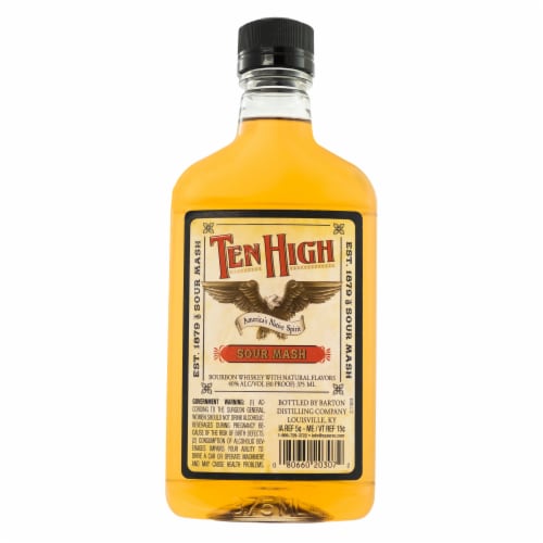 Ten High Sour Mash Bourbon Whiskey Perspective: front
