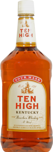 Ten High Blended Kentucky Bourbon Whiskey Perspective: front