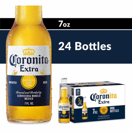 Corona Extra Coronita Lager Mexican Beer Perspective: front
