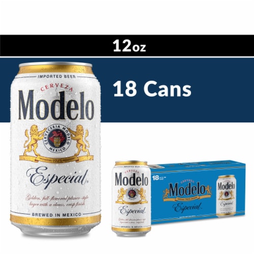 Modelo Especial Lager Mexican Beer Perspective: front