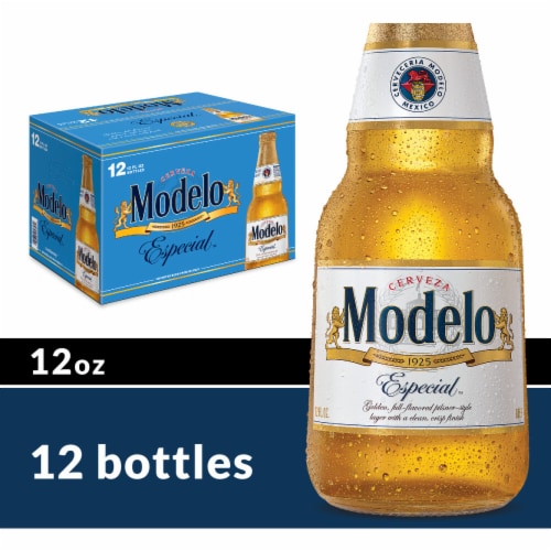 Modelo Especial Lager Mexican Beer Perspective: front