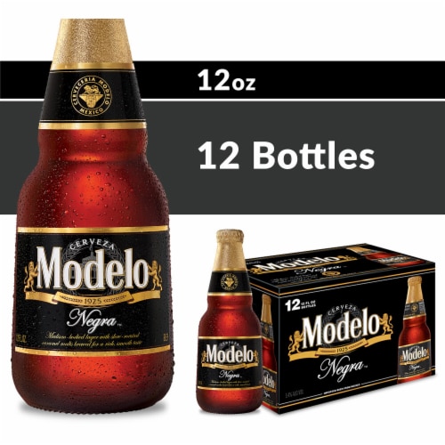 Modelo Negra Amber Lager Mexican Beer Perspective: front