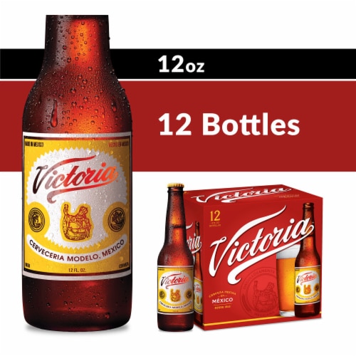 Victoria Amber Lager Mexican Beer Perspective: front
