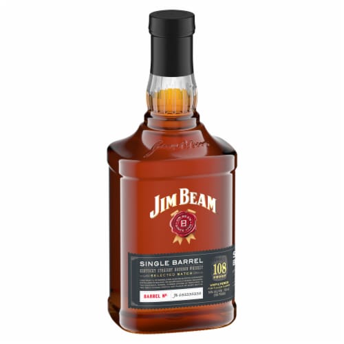 Jim Beam Single Barrel Kentucky Straight Bourbon Whiskey Perspective: front
