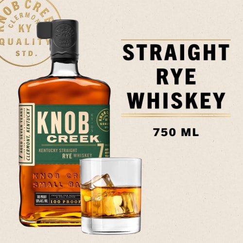 Knob Creek 7 Year Old Kentucky Straight Rye Whiskey Perspective: front