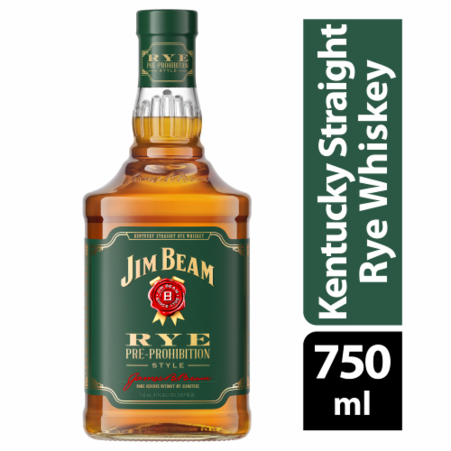 Jim Beam Pre-Prohibition Style Kentucky Straight Rye Whiskey Perspective: front