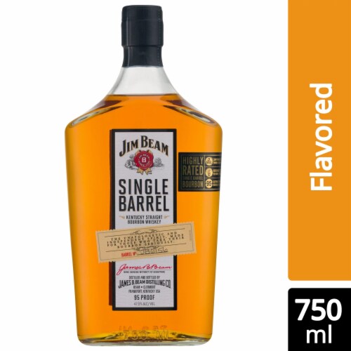Jim Beam Single Barrel Bourbon Whiskey Perspective: front