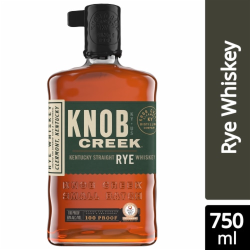 Knob Creek 100 Proof Kentucky Straight Rye Whiskey Perspective: front
