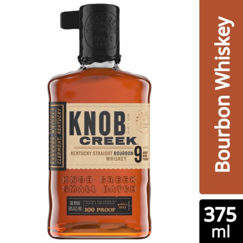 Knob Creek 100 Proof Kentucky Straight Bourbon Whiskey Perspective: front