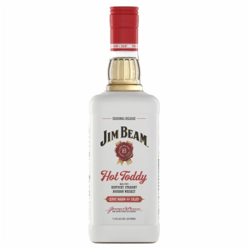 Jim Beam Hot Toddy Seasonal Release with Kentucky Straight Bourbon Whiskey Perspective: front