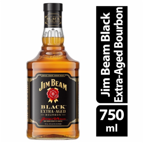 Jim Beam Black Extra-Aged Kentucky Straight Bourbon Whiskey Perspective: front