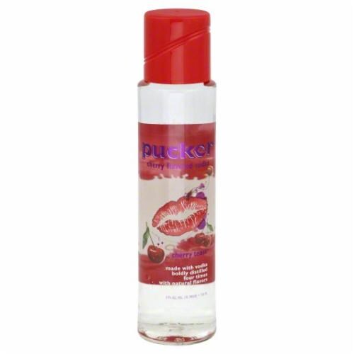 Pucker Cherry Tease Vodka Perspective: front