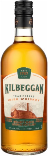 Kilbeggan Irish Whiskey Perspective: front