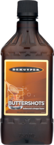 DeKuyper Buttershots Schnapps Liqueur Perspective: front