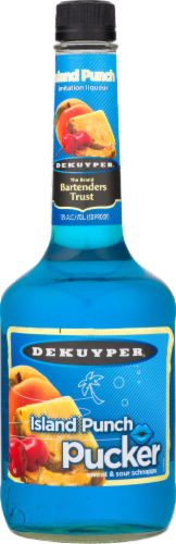 DeKuyper Island Punch Pucker Liqueur Perspective: front