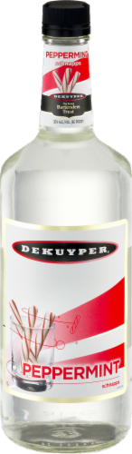 DeKuyper Peppermint Schnapps Liqueur Perspective: front