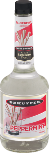 DeKuyper Peppermint Schnapps Liqueur Perspective: front
