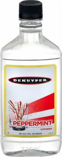 DeKuyper Peppermint Schnapps Liqueur Perspective: front