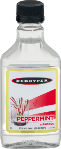 DeKuyper Peppermint Schnapps Liqueur Perspective: front