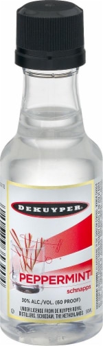 DeKuyper Peppermint Schnapps Liqueur Perspective: front