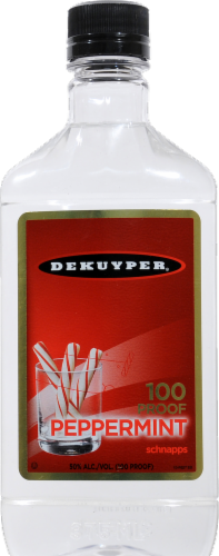 DeKuyper Peppermint Schnapps Liqueur 100 Proof Perspective: front