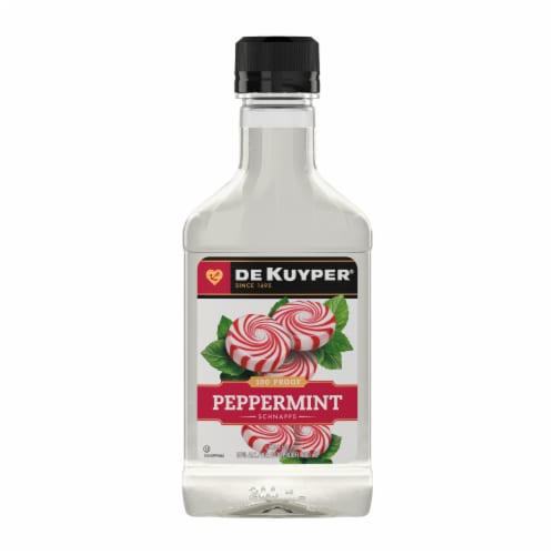 DeKuyper® Peppermint Schnapps Liqueur Perspective: front