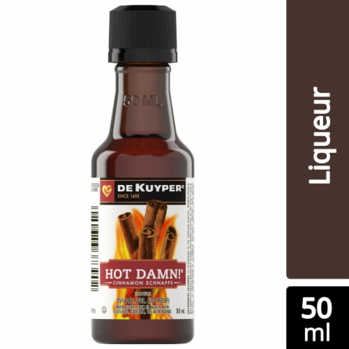 DeKuyper® Hot Damn!® Cinnamon Schnapps Liqueur Perspective: front