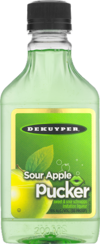 DeKuyper Sour Apple Pucker Sweet & Sour Schnappsl Perspective: front