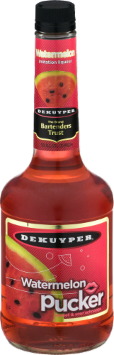 DeKuyper Watermelon Pucker Liqueur Perspective: front