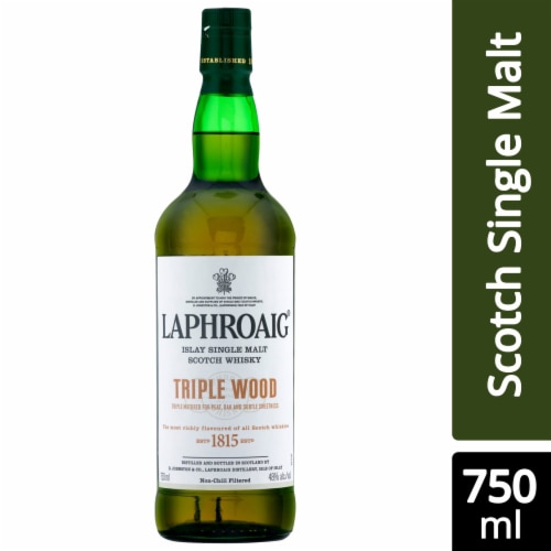 Laphroaig Triple Wood Islay Single Malt Scotch Whisky Perspective: front