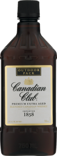 Canadian Club 1858 Premium Extra Aged Blended Canadian Whisky Outdoor Pack Perspective: front