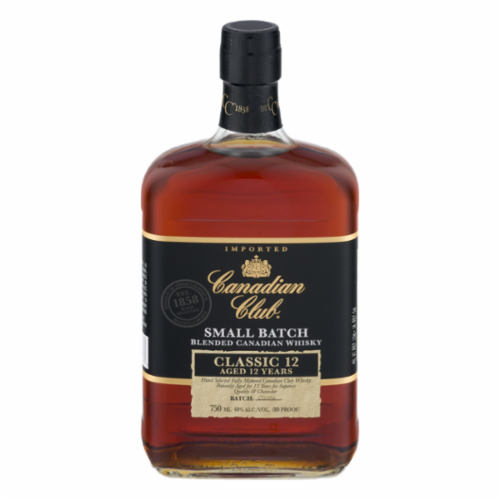 Canadian Club Small Batch Classic 12 Year Blended Canadian Whisky Perspective: front