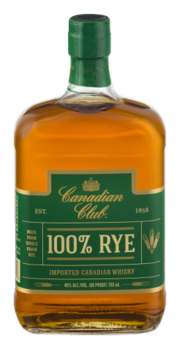 Canadian Club 100% Rye Canadian Whisky Perspective: front
