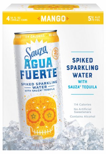 Sauza Agua Fuerte Mango Spiked Sparkling Water Perspective: front