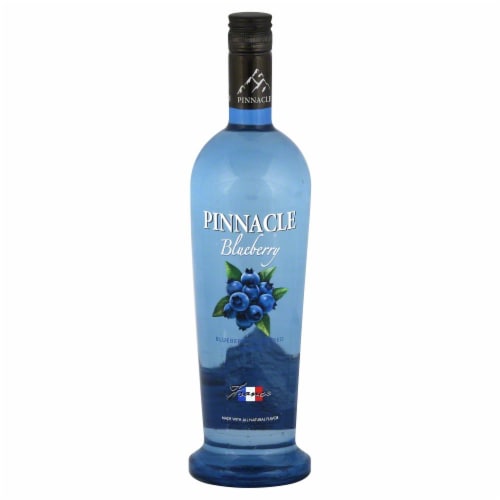 Pinnacle Blueberry Flavored Vodka Perspective: front