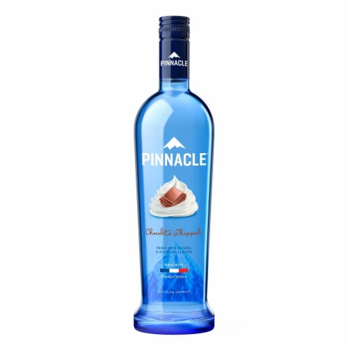 Pinnacle Chocolate Whipped Flavored Cream Vodka Perspective: front