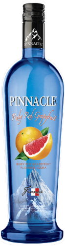 Pinnacle Ruby Red Grapefruit Flavored Vodka Perspective: front