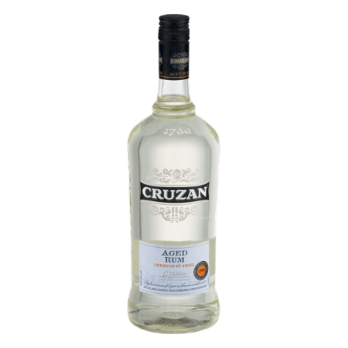 Cruzan Aged Light White Rum Perspective: front