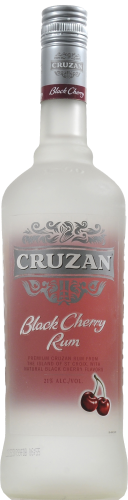 Cruzan Black Cherry Dark Rum Perspective: front