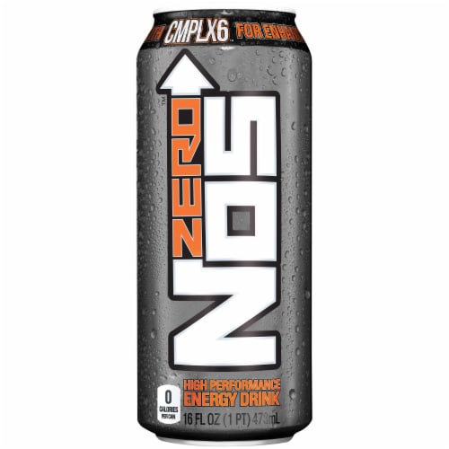 NOS Zero High Performance Energy Drink Perspective: front