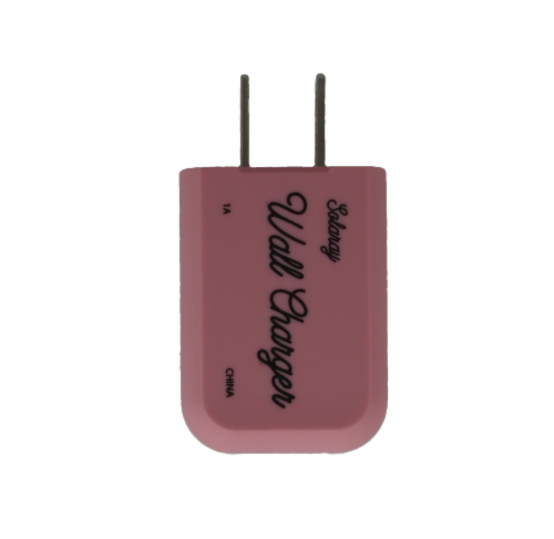 Solaray Eraser Wall Charger - Pink Perspective: front