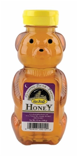 Sleeping Bear Farms Star Thistle Honey Bear Perspective: front