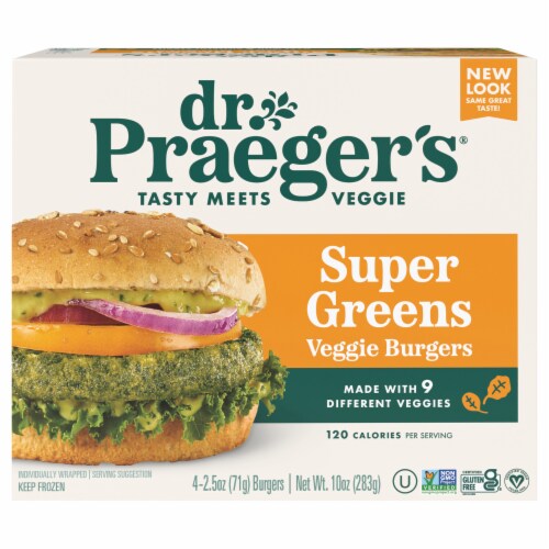 Dr. Praeger’s® Gluten Free Super Greens Veggie Burgers