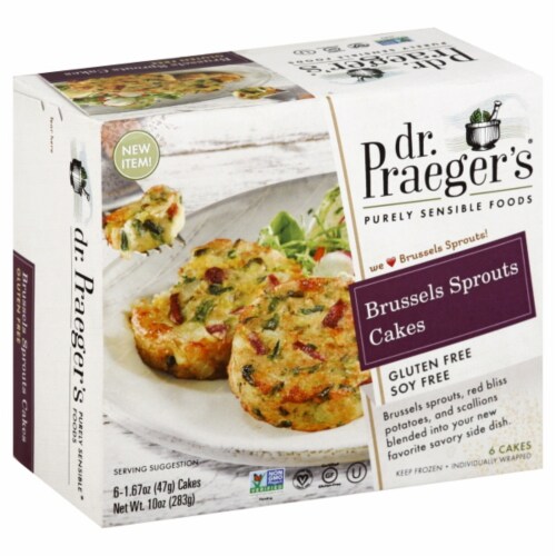Dr. Praeger's® Brussels Sprouts Cakes Perspective: front